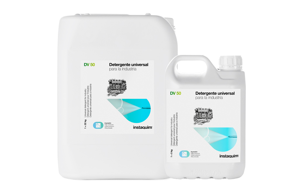 DV 50, Detergente para a limpeza de motores, metais e superfícies laváveis em oficinas e na indústria.