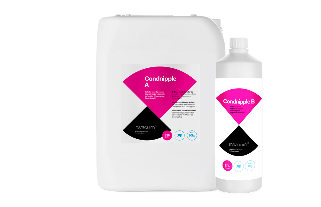 Condnipple A, Protection and conditioning for post-milking care.