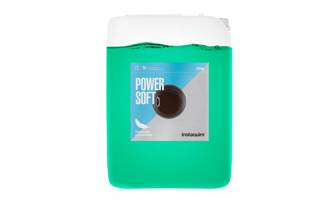 Power Soft, Skoncentrowany płyn zmiękczający dla pralni samoobsługowych.