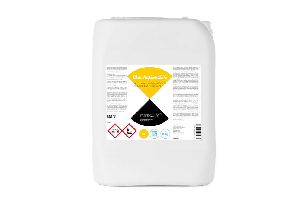 Clor Active 15%, Hypochlorite de sodium en solution