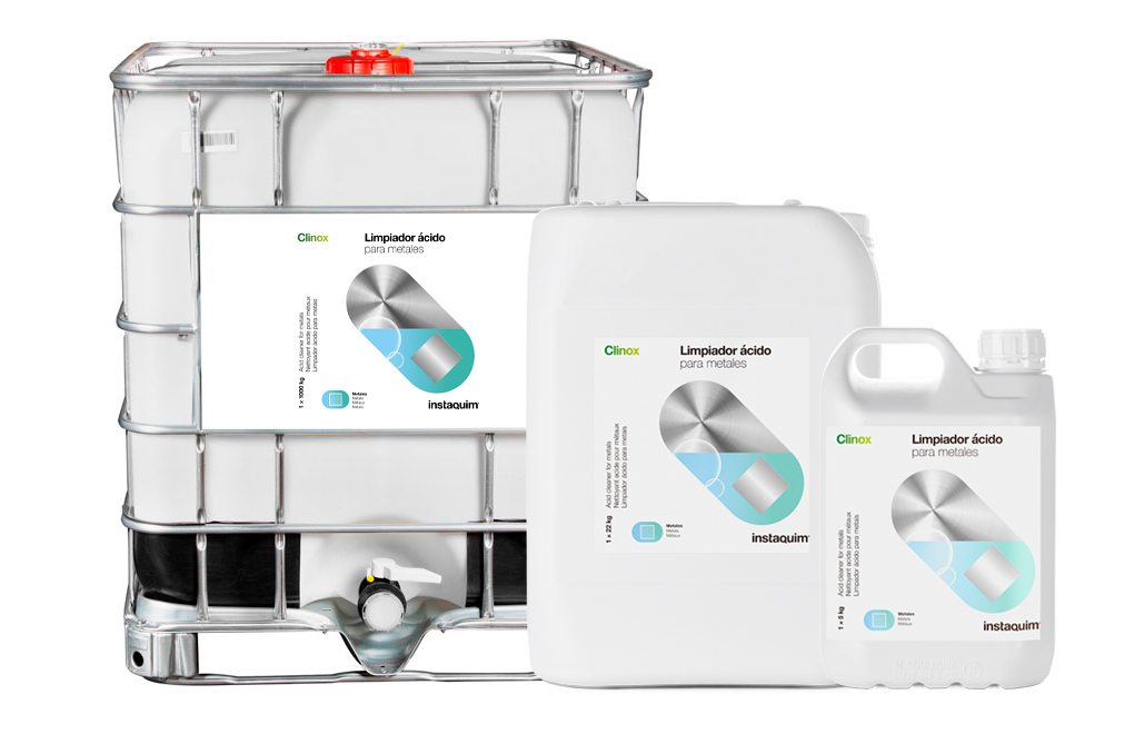 Clinox, Limpiador &aacute;cido para acero inoxidable y otros metales.