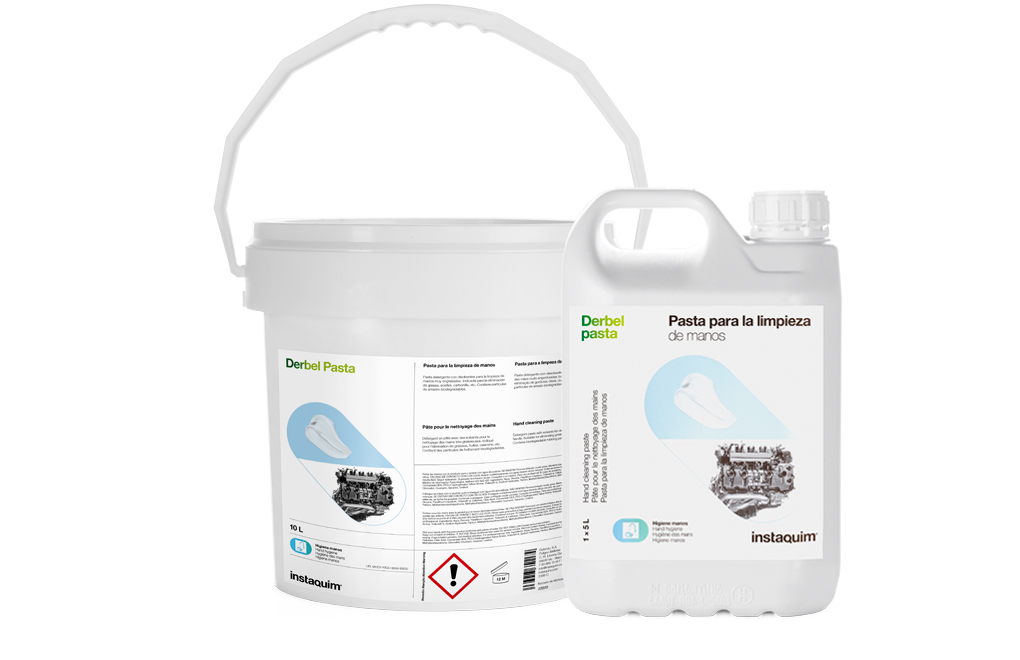 Derbel pasta, Pasta detergente para a limpeza de m&atilde;os muito oleosas.