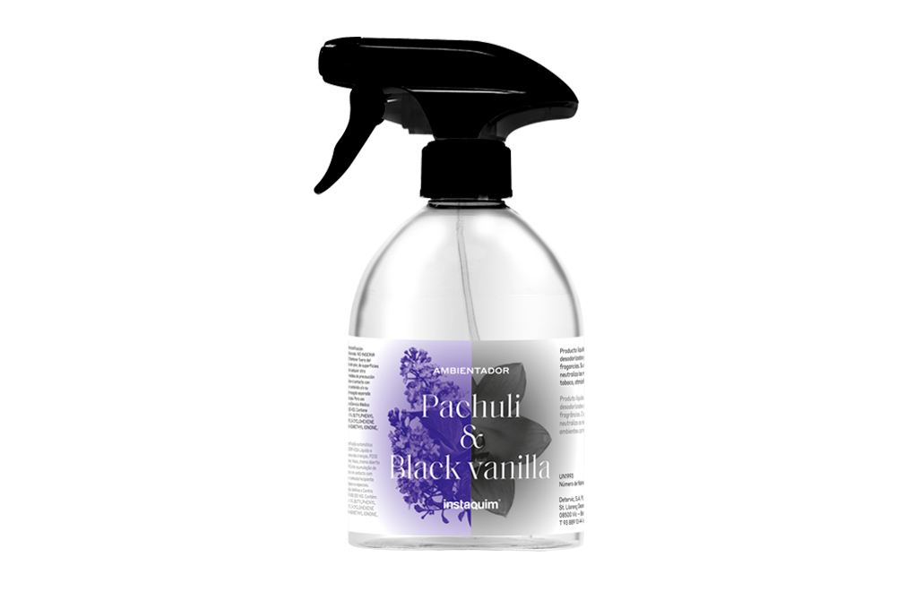 Ambientador Pachuli & Black Vanilla, Transforma tu espacio con el exquisito aroma del pachul&iacute; y la vainilla negra.